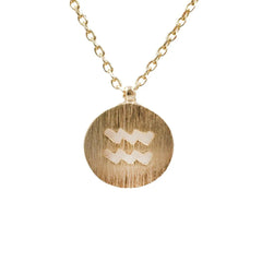 AQUARIUS ZODIAC SIGN NECKLACE