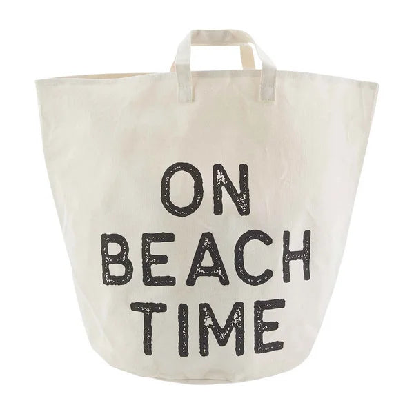 "ON BEACH TIME" TOTE BAG