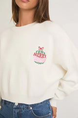 ROUND NECK MERRY CHRISTMAS SWEATER